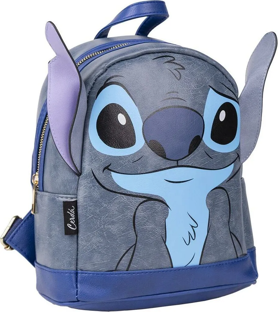 Grand Sac à dos Stitch Bleu Confortable avec Bretelles Rembourrées