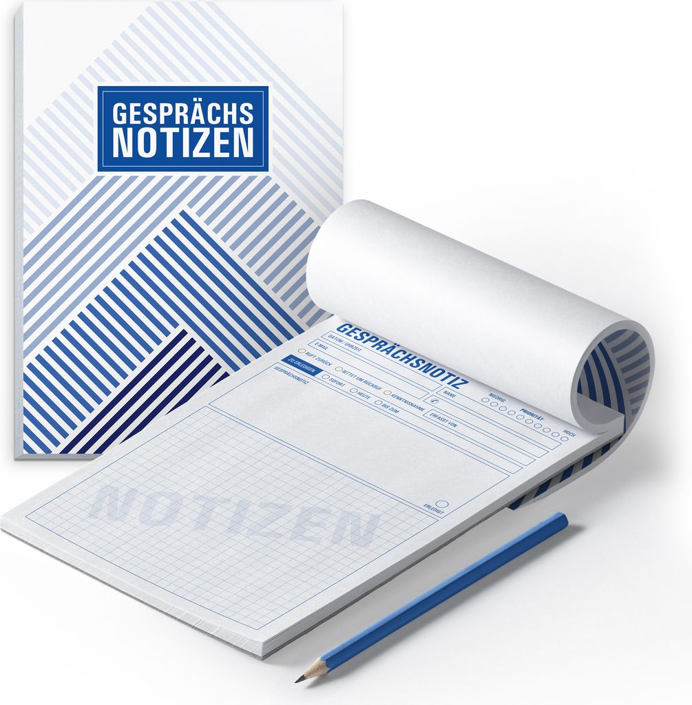 itenga 2x Notizblock Gesprächsnotizen DIN A5 50 Blatt Produktbild 
