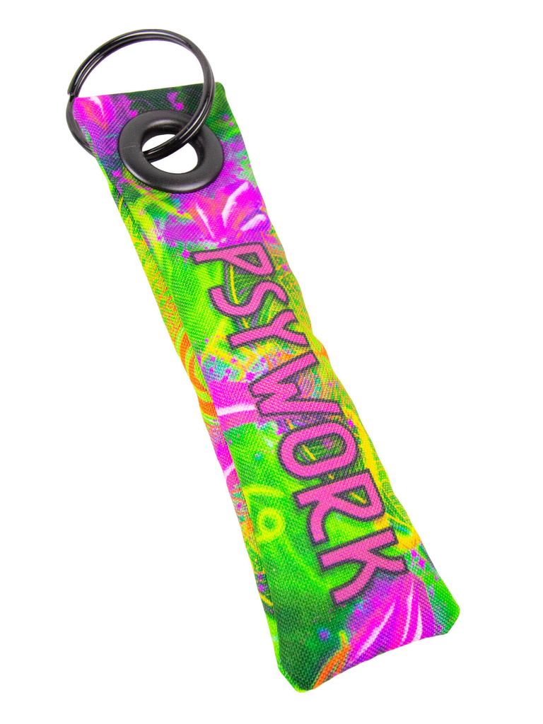 PSYWORK Schwarzlicht Schlüsselanhänger Neon "Zodiac Signs Green"