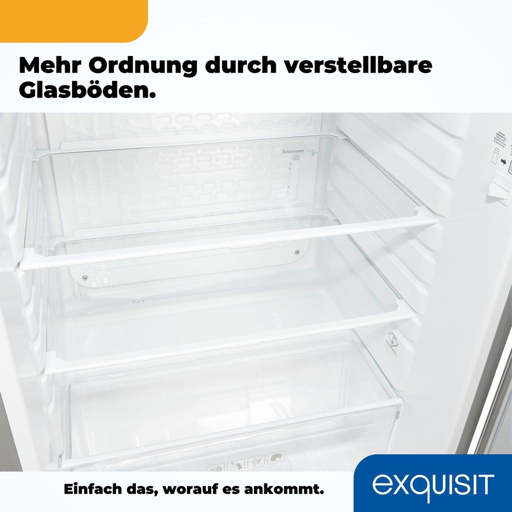 Exquisit Vollraumkühlschrank KS16-V-040D inoxlook | Produktbild 9