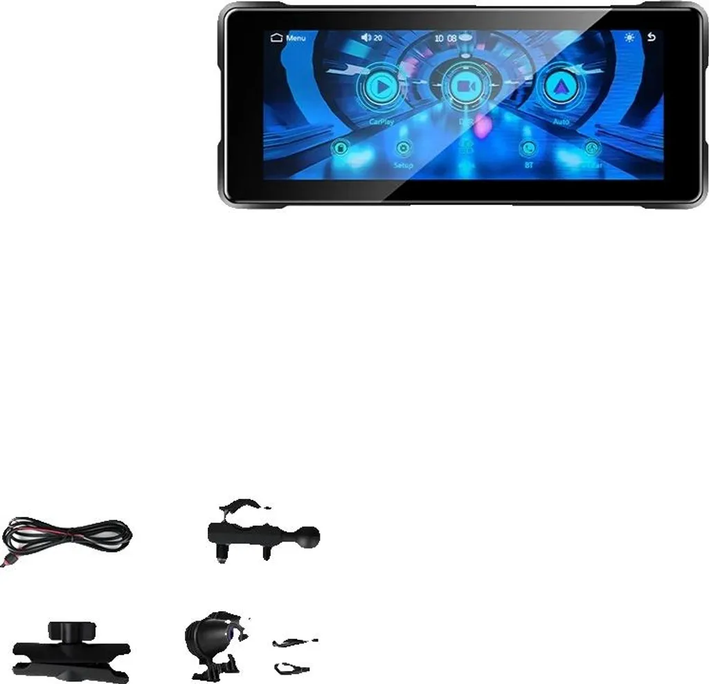 Lecteur Multimédia Moto CarPlay et Android Auto MT-03 DVR 6,86 Pouces