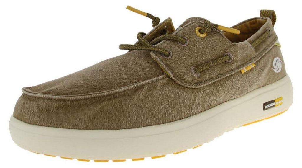 Dockers Schnürhalbschuhe bequem in braun, Gr. 46