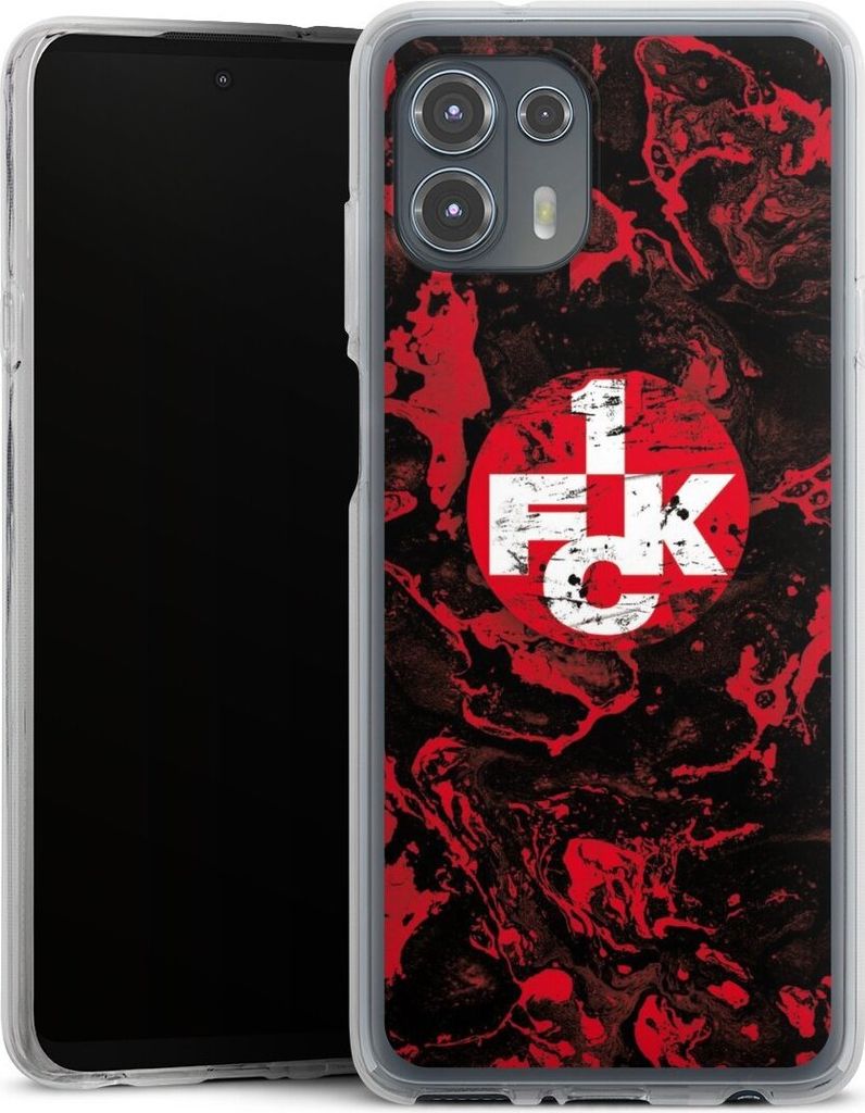 DeinDesign Handyhülle für Motorola Moto Edge 20 Lite Silikon Hülle Case Smartphone Schutzhülle 1. FC Kaiserslautern 1. FCK Logo