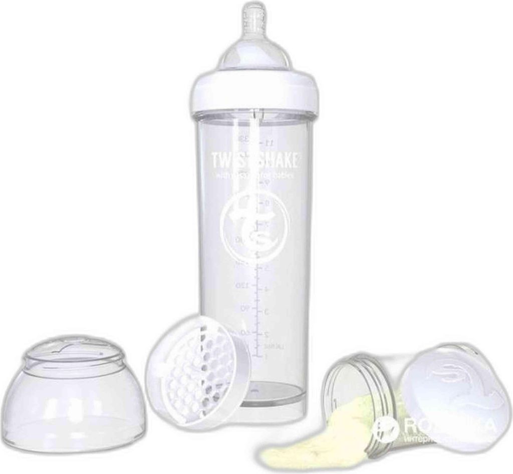 Twistshake Baby bottle 78018-BLANCO in White color size Produktbild 