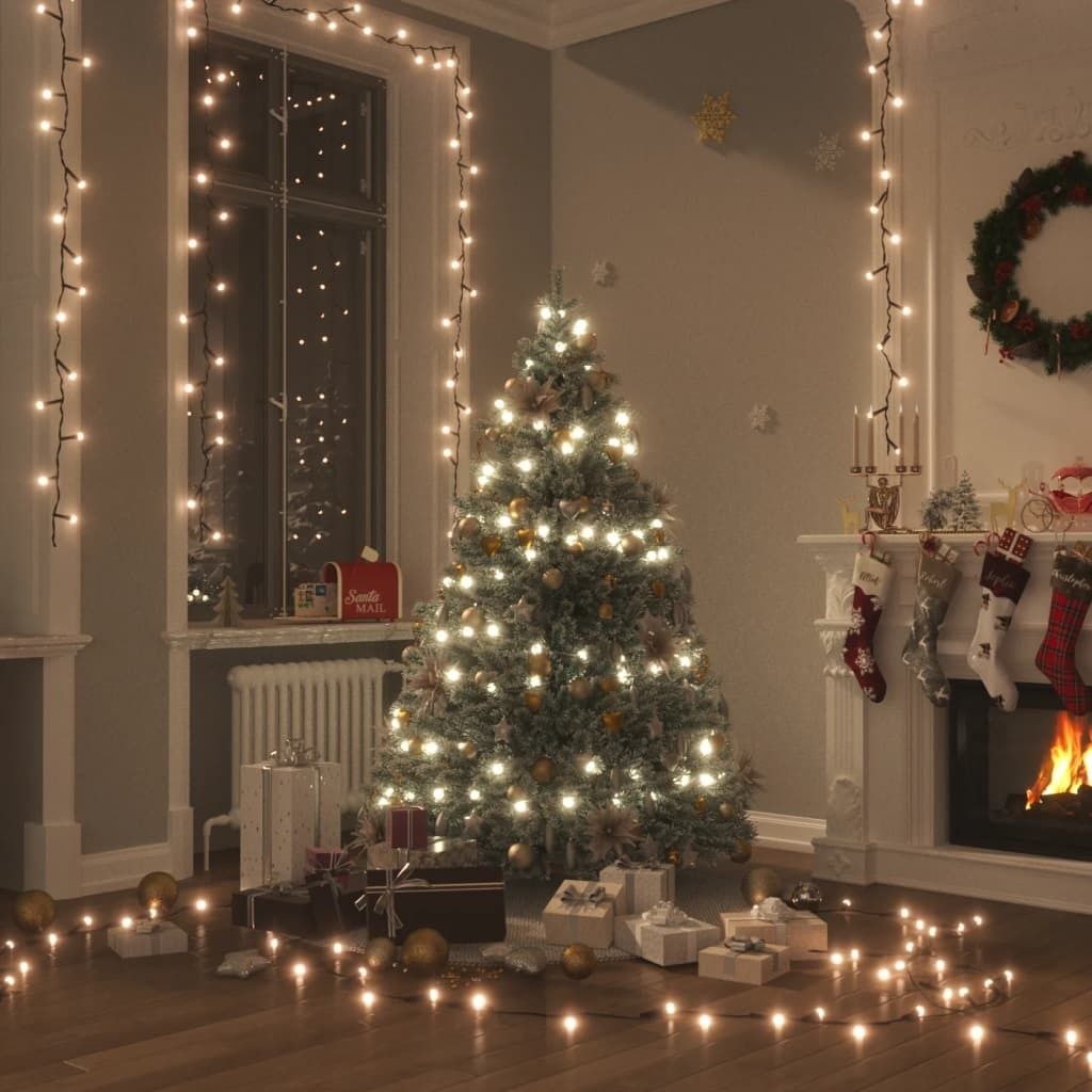 "2026 MODERNE"Lichterkette mit 2000 LEDs - Indoor & Outdoor 200m IP44 Warmweiß DE410572 - Christbaumschmuck