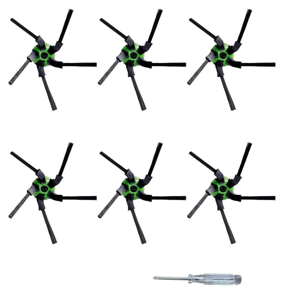 6-Pack Seitenbürsten, Ersatzteile für IRobot Roomba S9 (9150) S9+ S9 Plus (9550) S-Serie Staubsauger (6-Pack Kantenwischen Seitenbürsten)