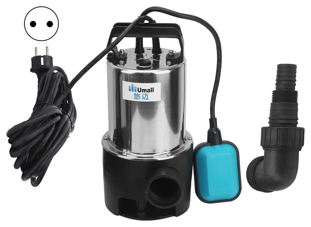 Tauchwasserpumpe, Förderhöhe 7 Meter, 10.500 l/h, 550 W, für kleine Teiche, CSP550DINOXEU, Stecker AC 230 V