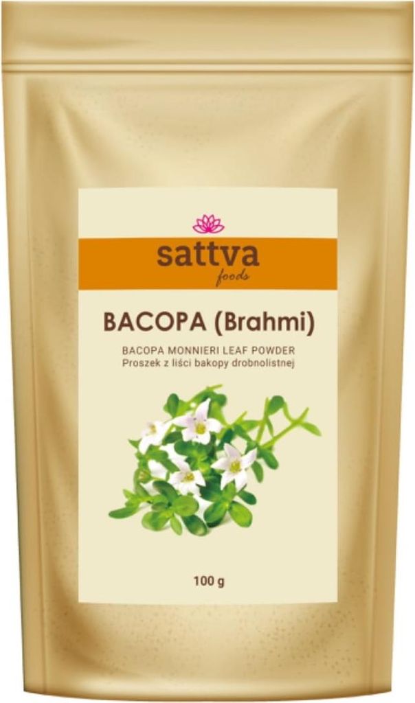 KLEINBLÄTTRIGE BACOPA (BRAHMI) ALS PULVER 100 g – SATTVA (FOODS)