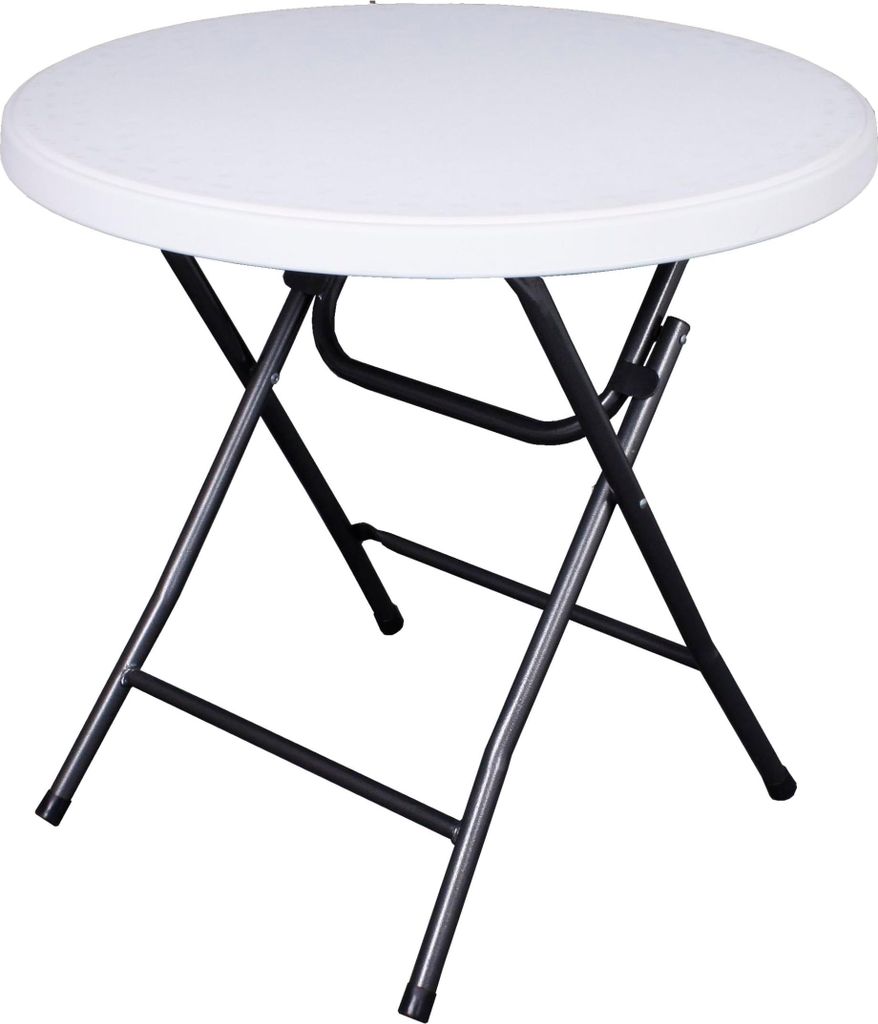 Gartentisch SASCHA - Kunststoff, Weiß, 80x80x74cm | Terrassentisch Wetterfest Outdoor Tisch