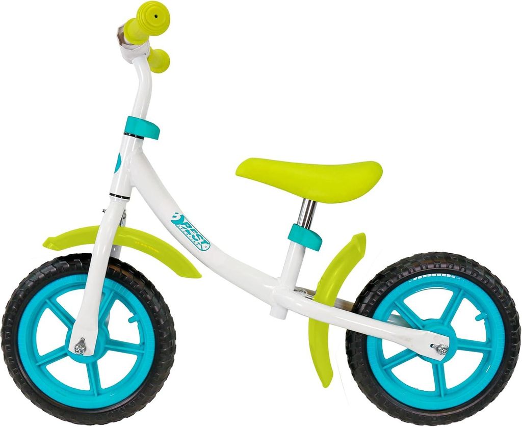 Best Sporting Laufrad für Kinder 2-3 Jahre 12 Zoll Räder, pink oder blau, Farbe:grün/weiß