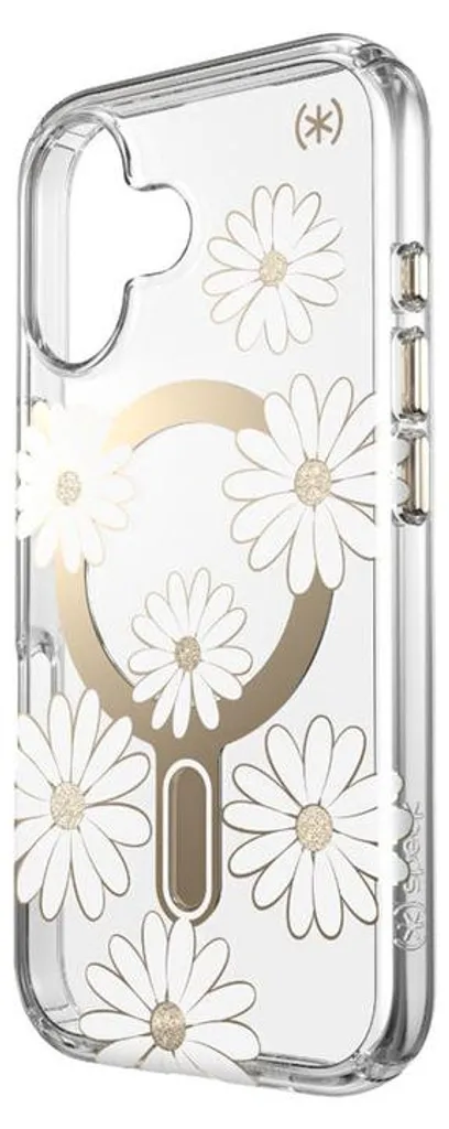 Étui de Protection iPhone 16 MagSafe Speck Presidio Lux Fleurs et Or - 3