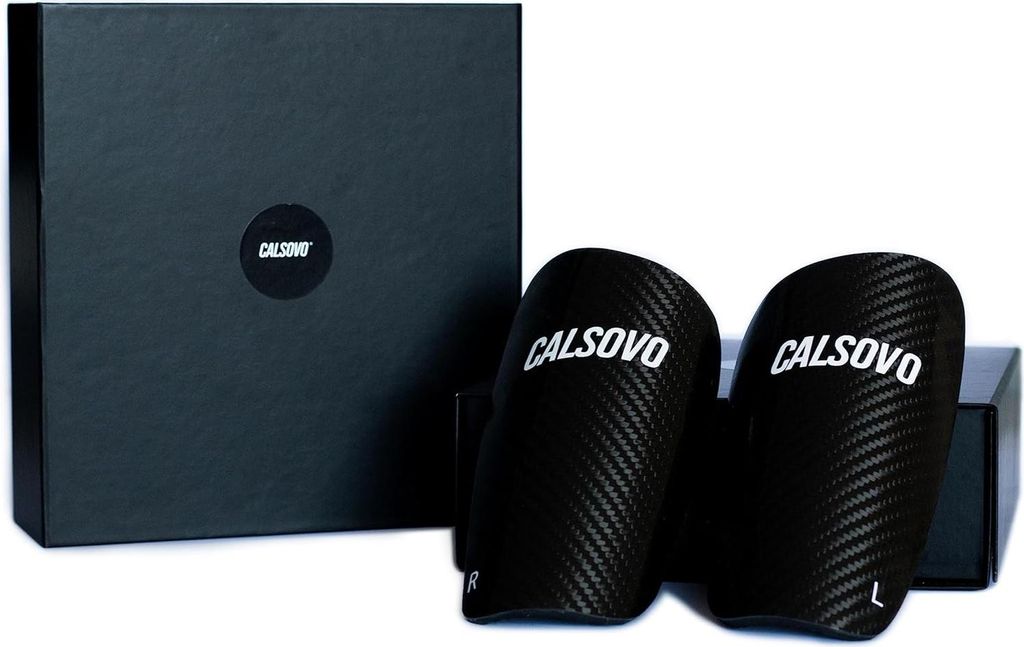 Kohlenstoff Schienbeinschoner - Schutz Fußball M (18cm)