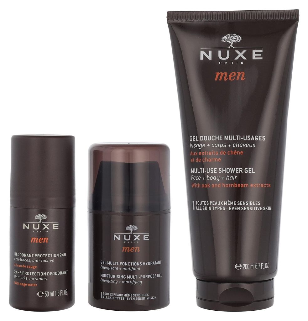 Nuxe Men Set Deo Spray 50ml/ Cream 50ml/ Shower Gel 200ml Produktbild 