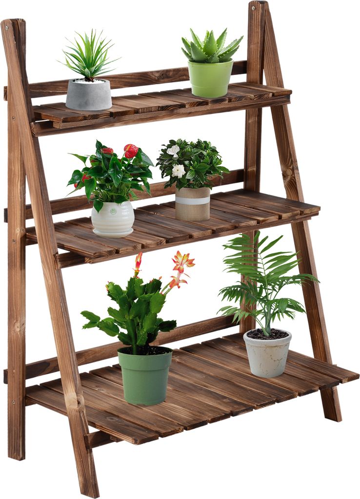 Pflanzentreppe Pflanzregal Blumenbank Blumentreppe Produktbild 