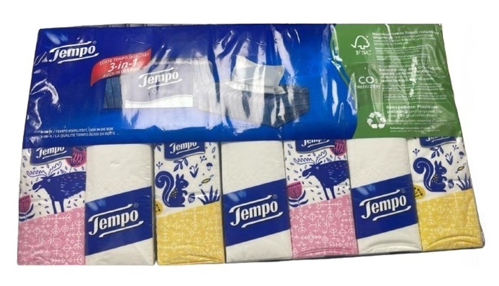 Tempo, Chusteczki, 42x10 sztuk (PRODUKT Z NIEMIEC) Zdjęcie produktu 