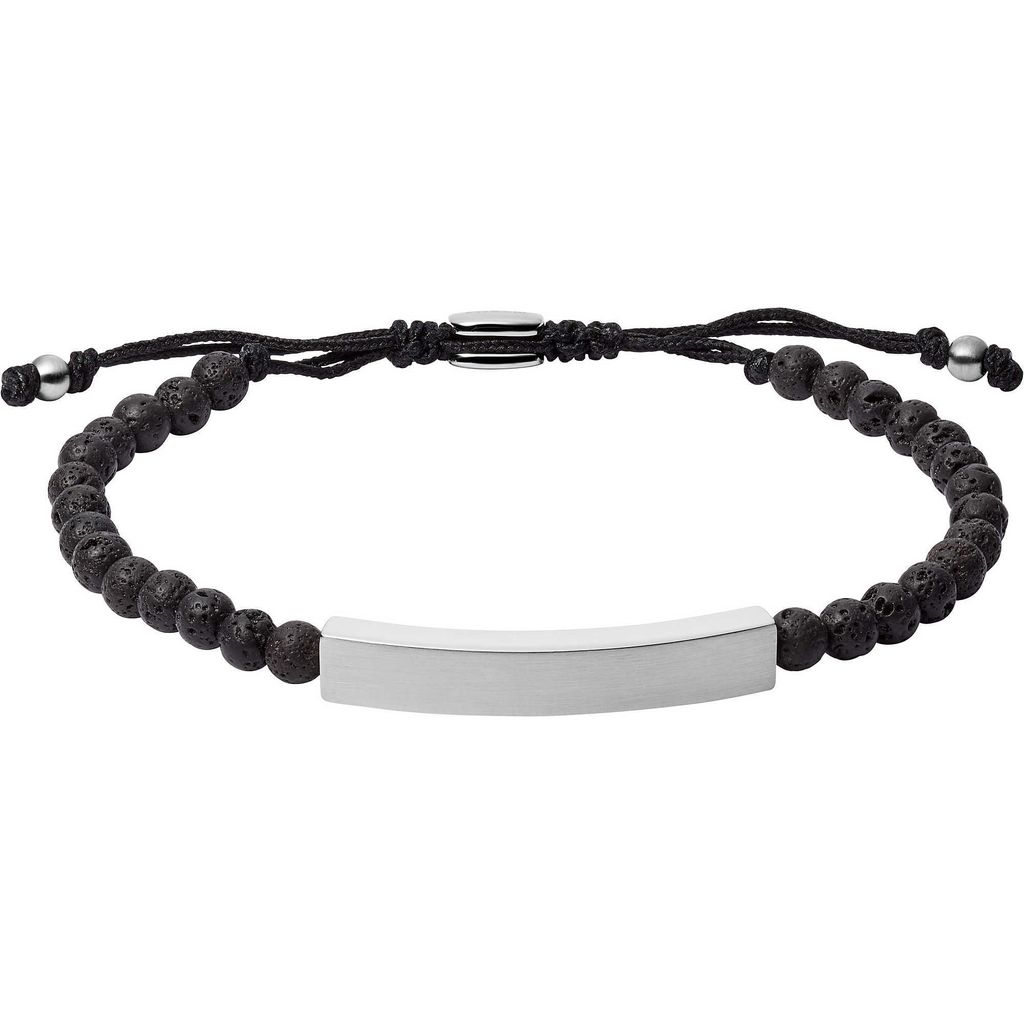 FOSSIL Armband Semi-Precious Plaque Bracelet Black schwarz