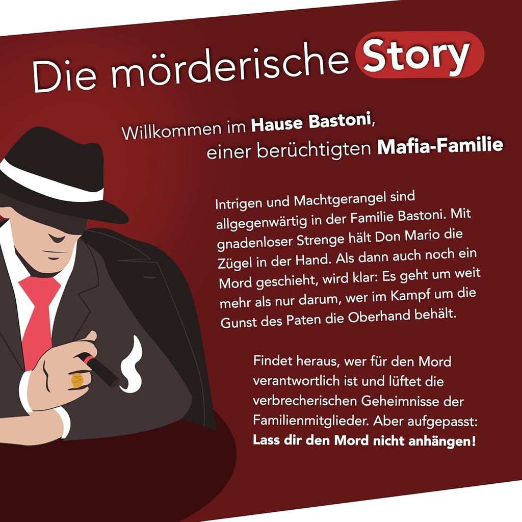 CRIMECASES Krimidinner für 4-6 Spieler: Der letzte Pate | Produktbild 5