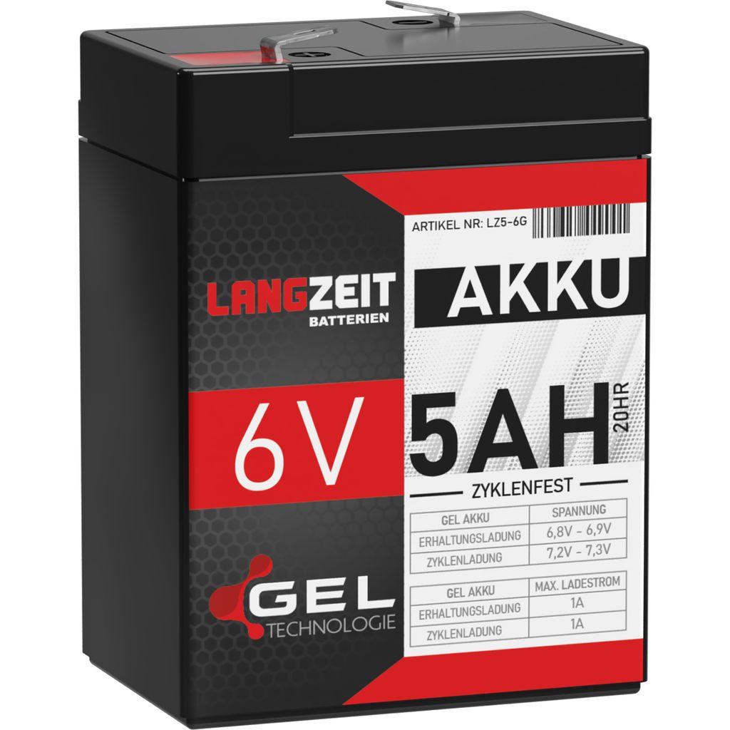 Akku 6V 5AH GEL Batterie Blei Akku USV UPS | Kaufland.de