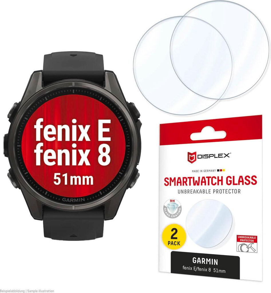 DISPLEX Glass Garmin fenix E/fenix 8, 51mm