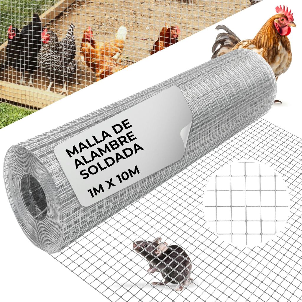 Malla electrosoldada Strend Pro GARDEN ZN, altura 1000 mm, Imagen del producto 