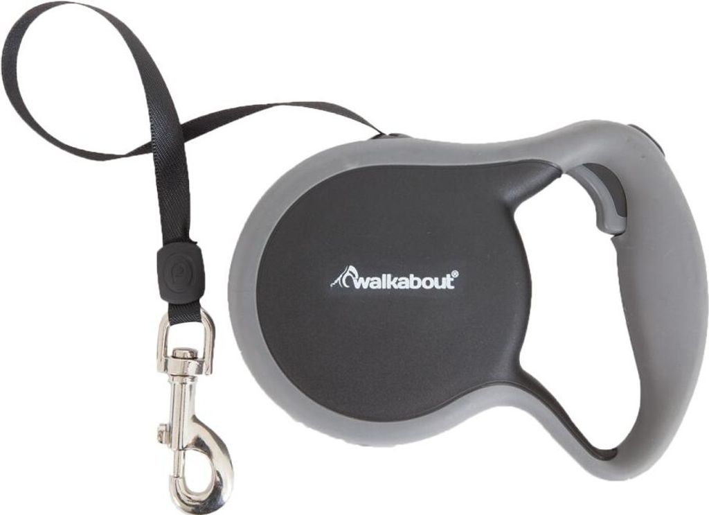 Walkabout Retractable Leash Schwarz XS
