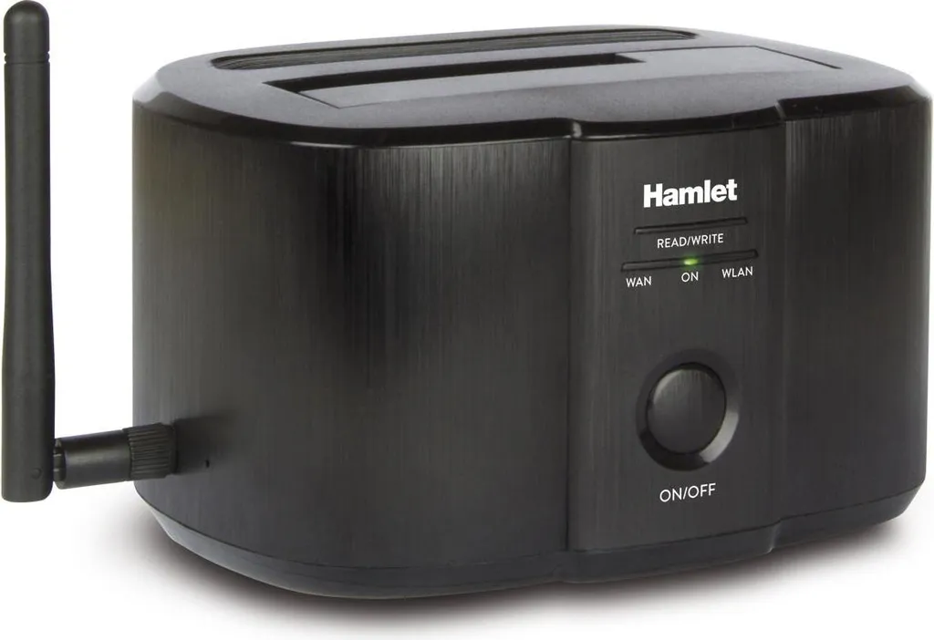 Station d'accueil Hamlet Wi-Fi Docking Station HDD SATA 2.5/3.5 4To Noir