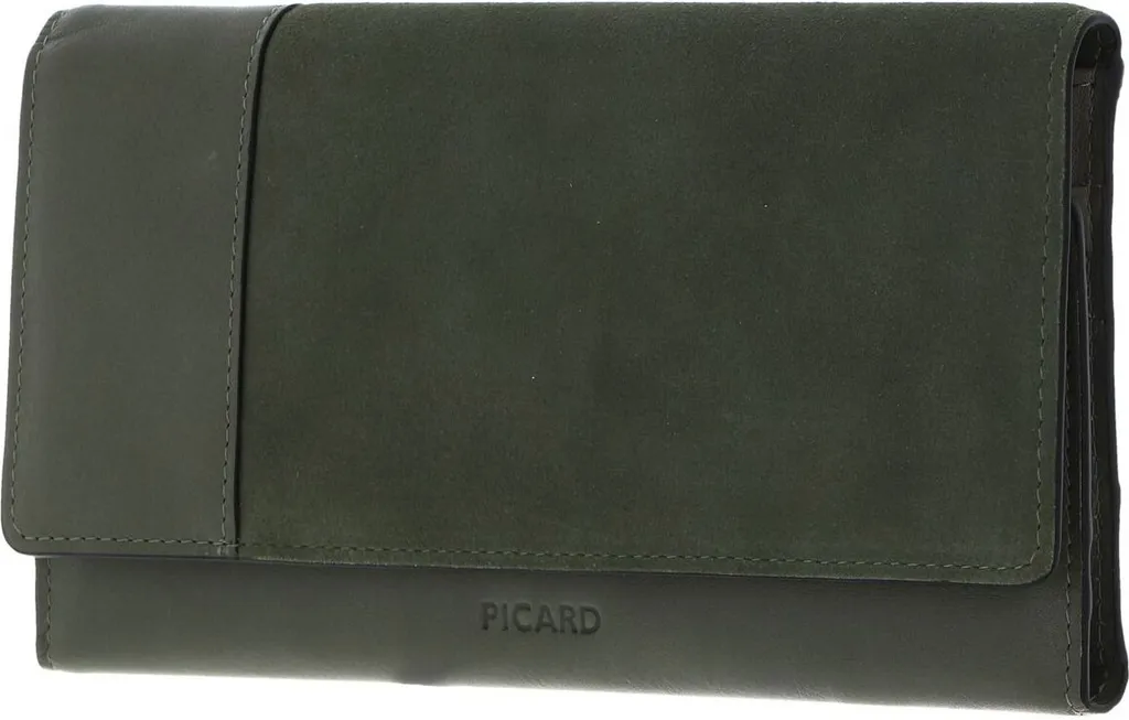 Portafoglio Safari 1 PICARD Oliva Palm Leaf - Pelle per Viaggiatori