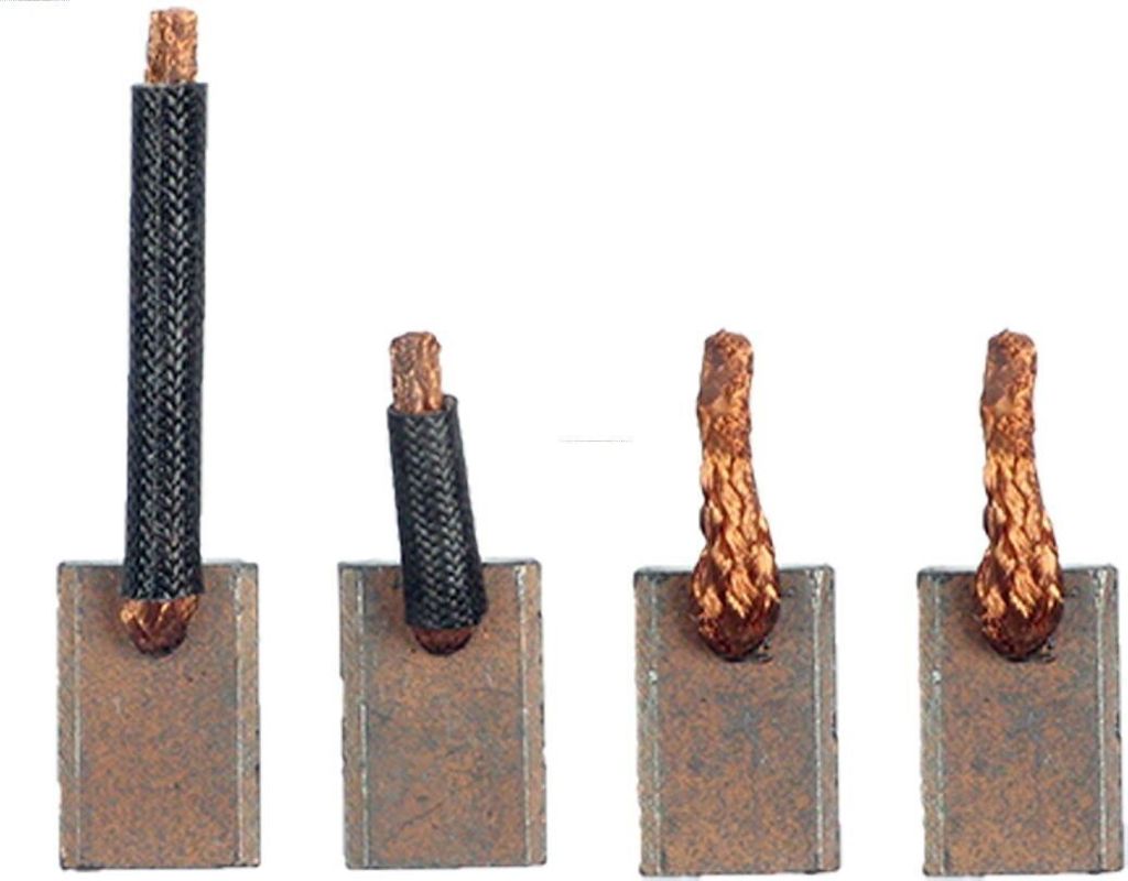 4x AS-PL Anlasser-Kohlebürsten JSX43-45-44 7,00mm 13,00mm 19,40mm