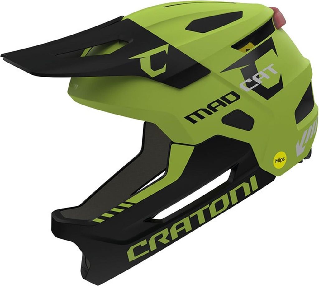 Cratoni Madcat Mips Lime/black Matt dětská přilba - S/m Obrázek produktu 