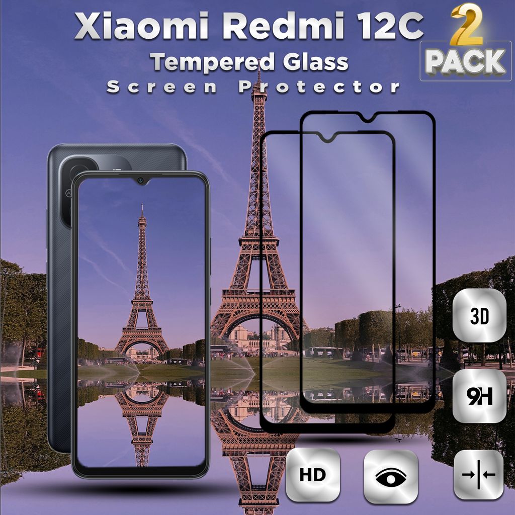 2 kusy Xiaomi Redmi 12C - tvrzené sklo 9H - 3D ochrana Obrázek produktu 