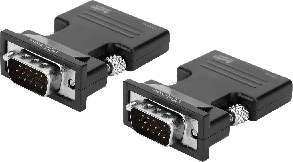 2pcs 1080P für HDMI zu VGA Konverter mit Video Konverter Computer Kabeladapter