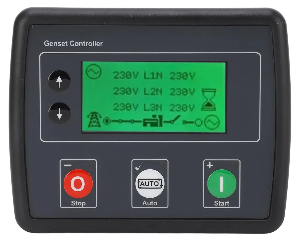 Commande de groupe électrogène triphasé 600V avec écran LCD intégré - 2