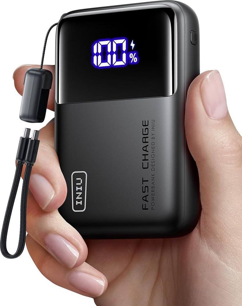 Nilox Tech Powerbank 65W Schwarz 20000mAh USB-C Schnellladegerät für Notebook