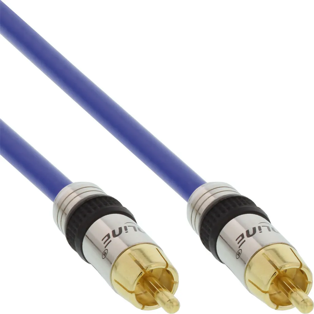 Cavo Audio Mono Cinch InLine 7 Metri - Connettori Gold Premium