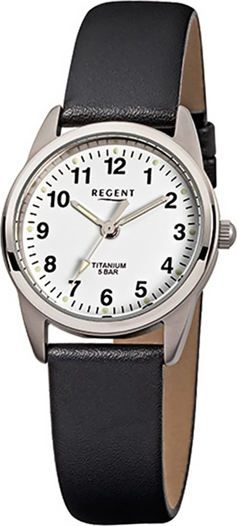 Regent Titan Damen Uhr F-441 Quarzuhr Armband schwarz D2URF441