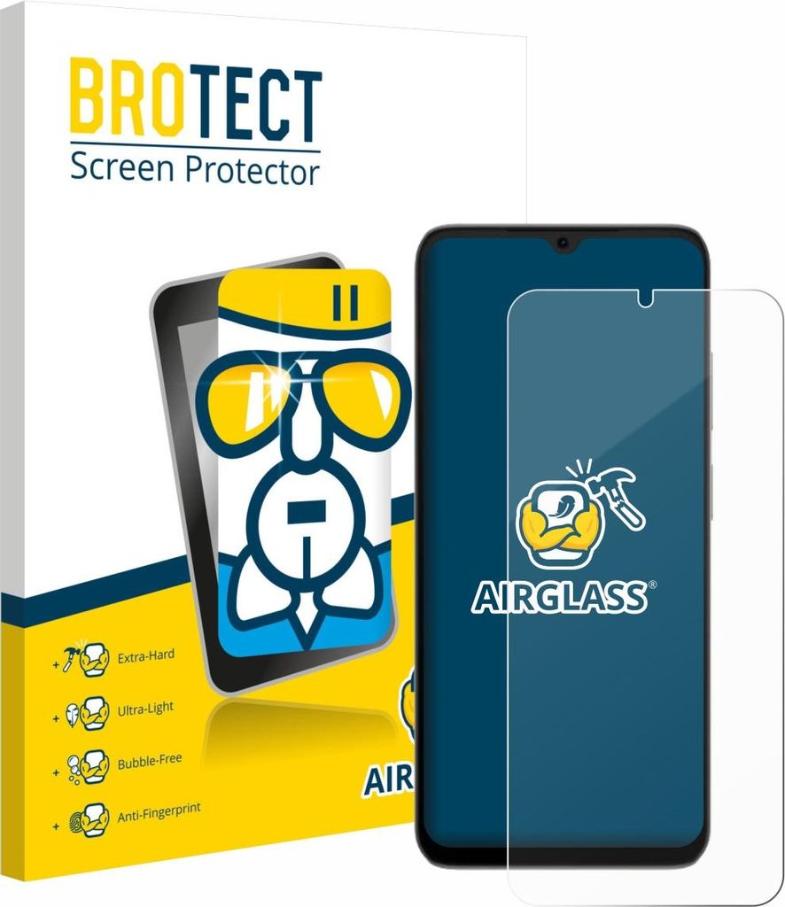 BROTECT Schutzglas für Doogee Note 56X Pro Schutzfolie Panzer Folie Glas Display Schutz klar