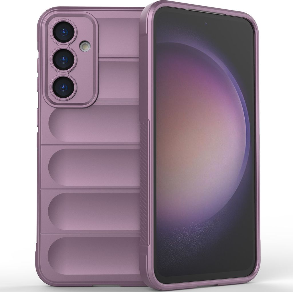 Handyhülle für Samsung Galaxy S23 FE 5G Weich TPU Silikon Stossfest Anti-rutsch Hülle Lila
