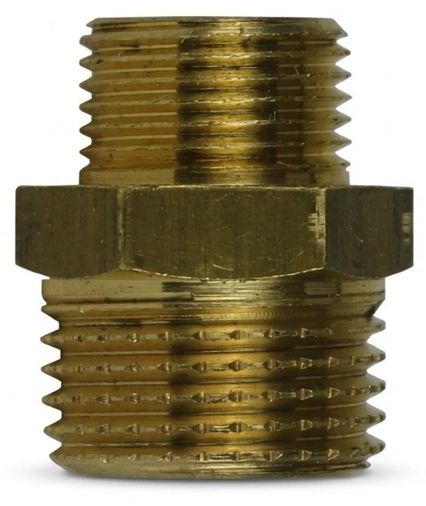 Adapter 3/4' AG x 3/8' AG aus Edelstahl (Reduziernippel) Produktbild 