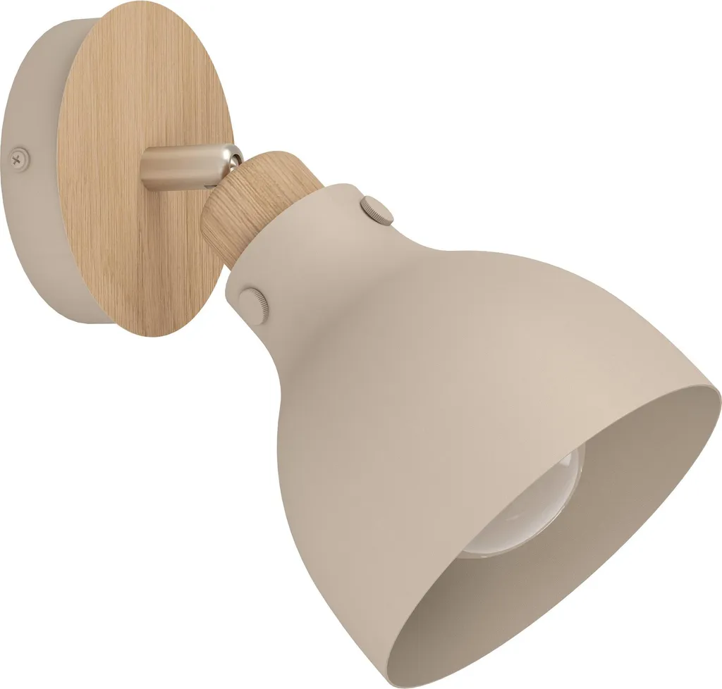 Applique ARRECIFE Vintage Marrone e Nichel - Luce d'Atmosfera E27