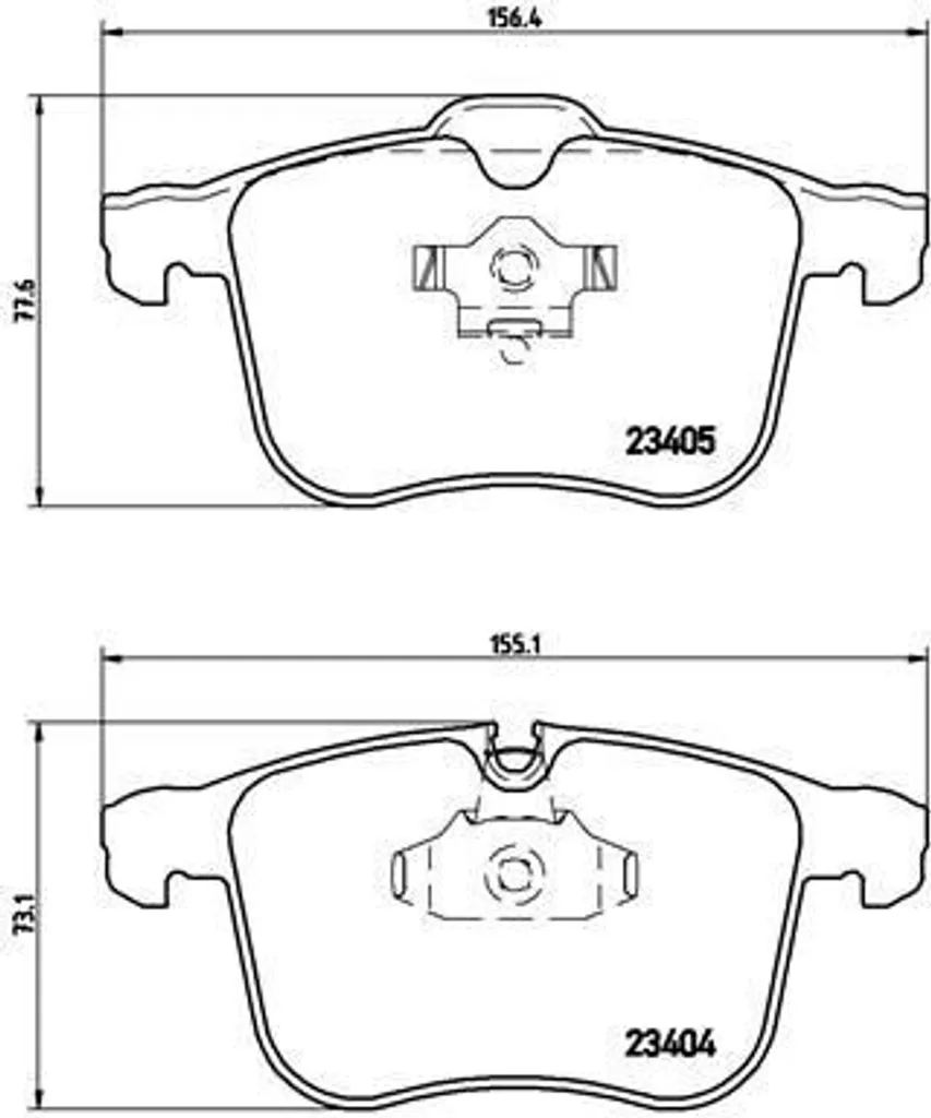 Brembo P 59 046 Plaquettes de Frein OE 1604138 pour Signum et Vectra C