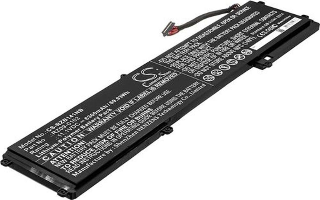 Akku für Razer Blade 14, Blade Pro 2014 und andere, 6300 mAh, Li-Ion