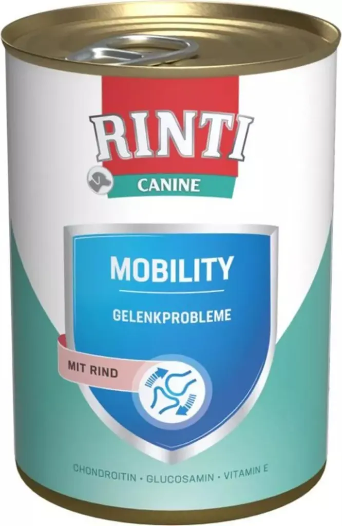 Alimentation Humide pour Chien Rinti Canine Mobility Bœuf 12x400g