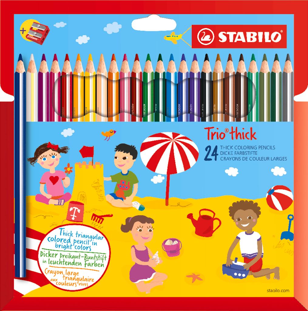 STABILO Dreikant-Buntstift -  Trio dick - 24er Pack - 24 Produktbild 