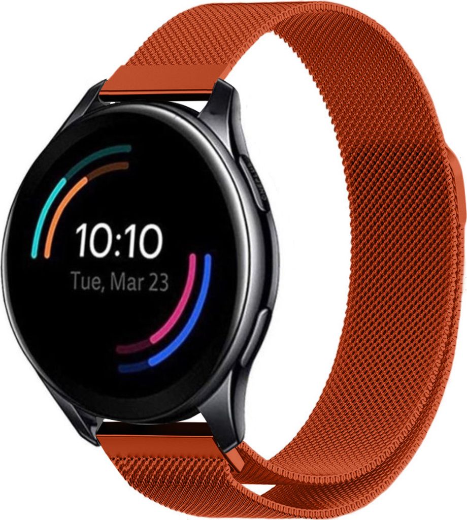 Strap it - Milanese Armband - Kompatibel mit OnePlus Watch Armband - Ersatzarmband Edelstahl - Magnetverschluss - Hochwertiges Material - für Armb...