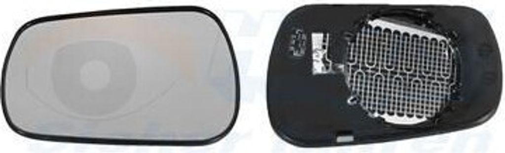 VAN WEZEL Spiegelglas Außenspiegel Links für FORD Fiesta Mk5 Schrägheck (JH1, JD1, JH3, JD3) FUSION (JU) Fiesta Mk5 Kastenwagen Konvex Beheizbar