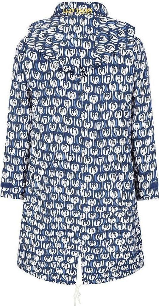 Lazy Jacks - Jacke, wasserfest für Damen, Lang LJ124 (XXL) (Marine/Weiß)