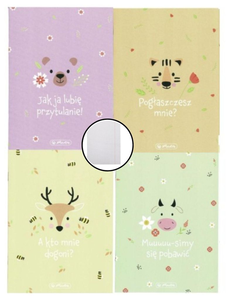 Zeszyt A5 16k. krata Herlitz Pastel Cute Zdjęcie produktu 