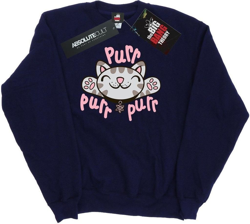 Big Bang Theory - "Soft Kitty Purr" Sweatshirt für Damen BI2962 (XL) (Marineblau)