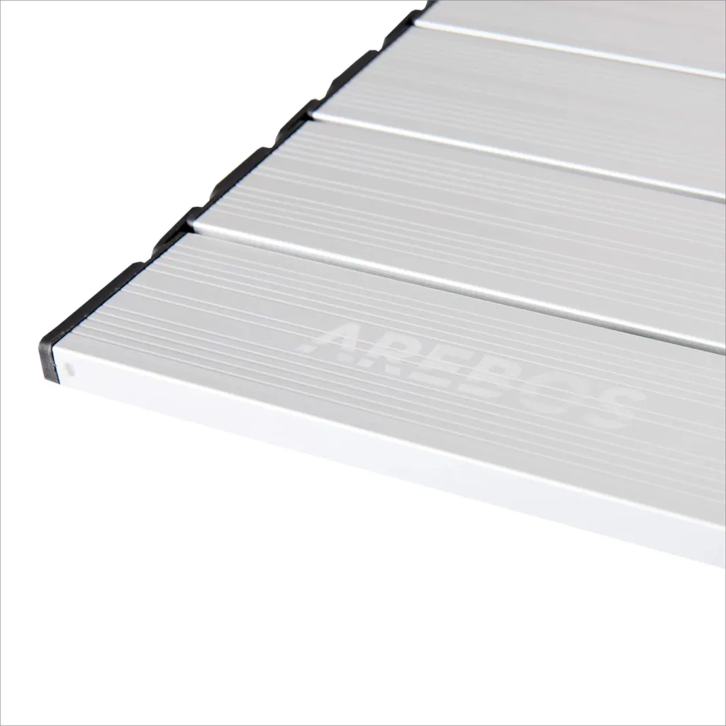 Table de camping ajustable AREBOS structure légère pliable 90x51 cm - 13