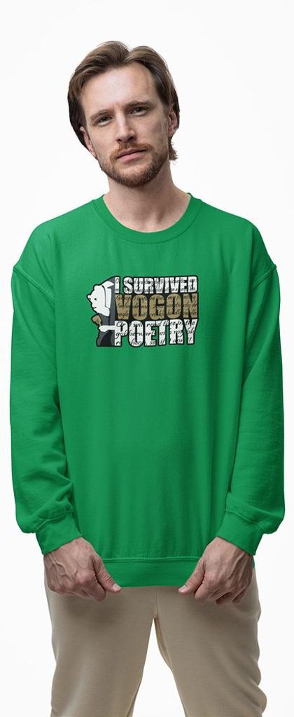 D&B Design Uni Pullover SWMO00101 Vogon Grün-Größe 3XL
